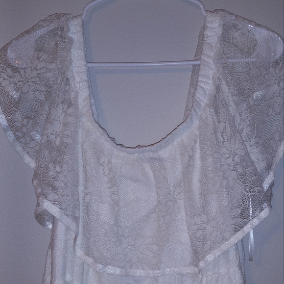 White Lace Dress size 1xl - Picture 3 of 5